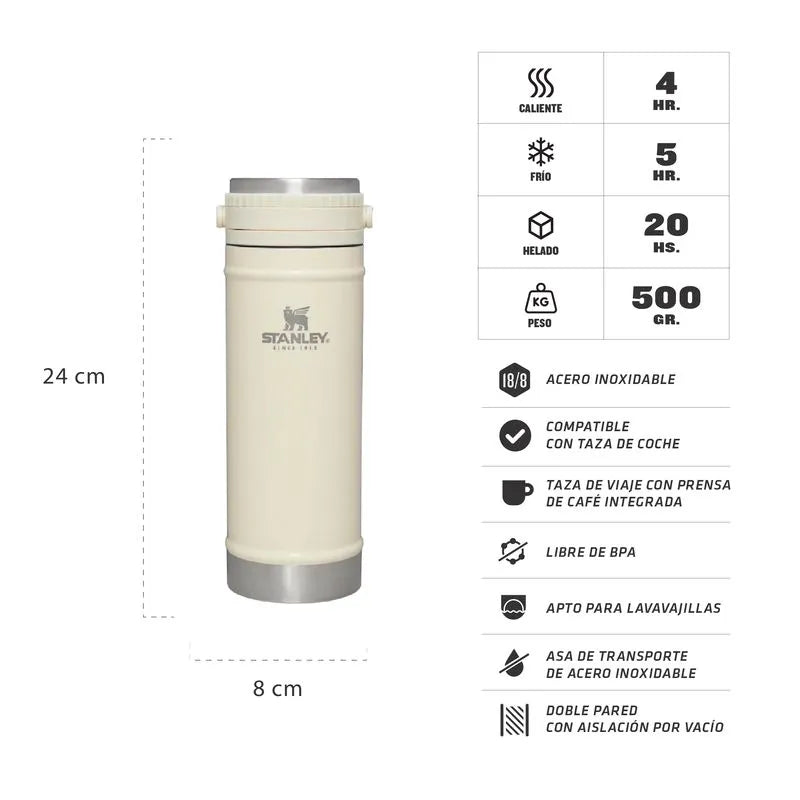 Cafetera de Viaje Stanley Prensa Francesa | 473 ml.